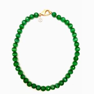 KARLI BUXTON $88 Stone Strand Necklace Emerald Gate NWT